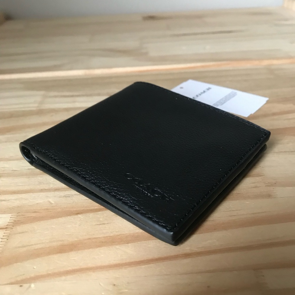 Coach Black Leather Wallet - Picture 3 of 7